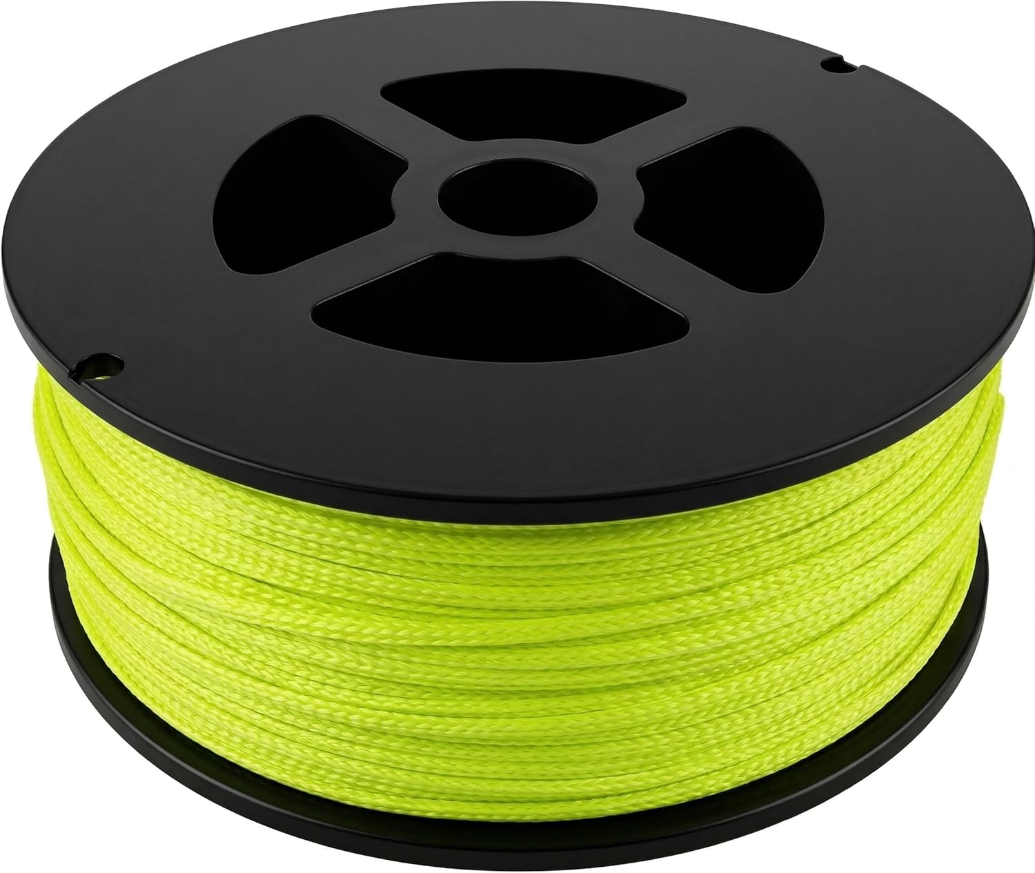 Bert's Custom Tackle 200ft Planer Board Mast Line | 200lb Test Heavy Duty Braided Nylon | Hi-Vis Yellow for High Visibility Trolling | UV Resistant & Low Stretch | Model MF3152