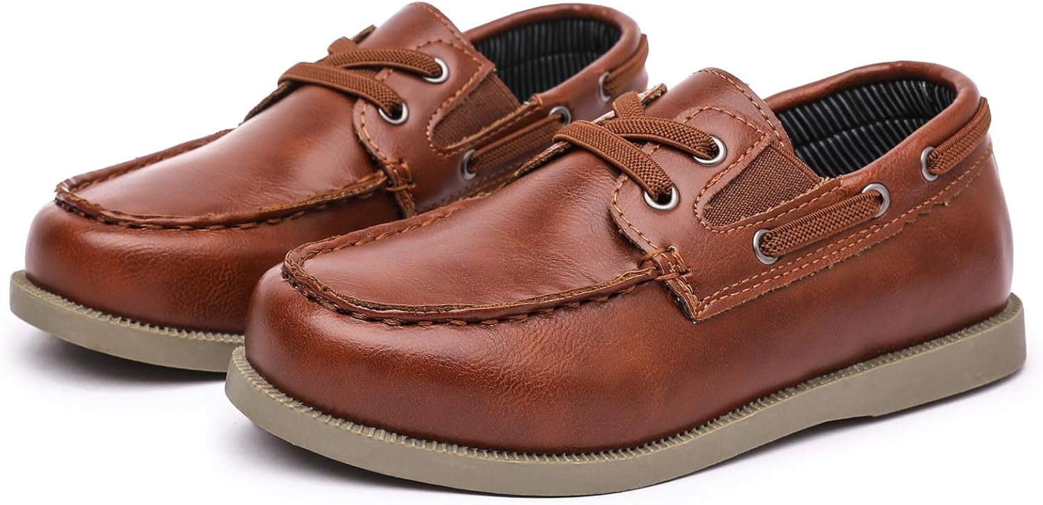 DADAWEN Boys Girls Dress Shoes Casual School Shoes Slip on Loafers Kids Boat Shoe (Toddler/Little Kid/Big Kid) - Image 7
