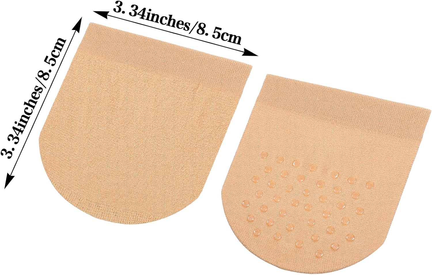 Sibba Toe Socks Womens for Mules Breathable Mule Socks Half Sock Toe Topper Covers 8 Pairs No Show Invisible Non-slip Liners Sock for Clogs Comfortable Seamless Grip Non Slip ToesCover Half ToesCovers - Image 3