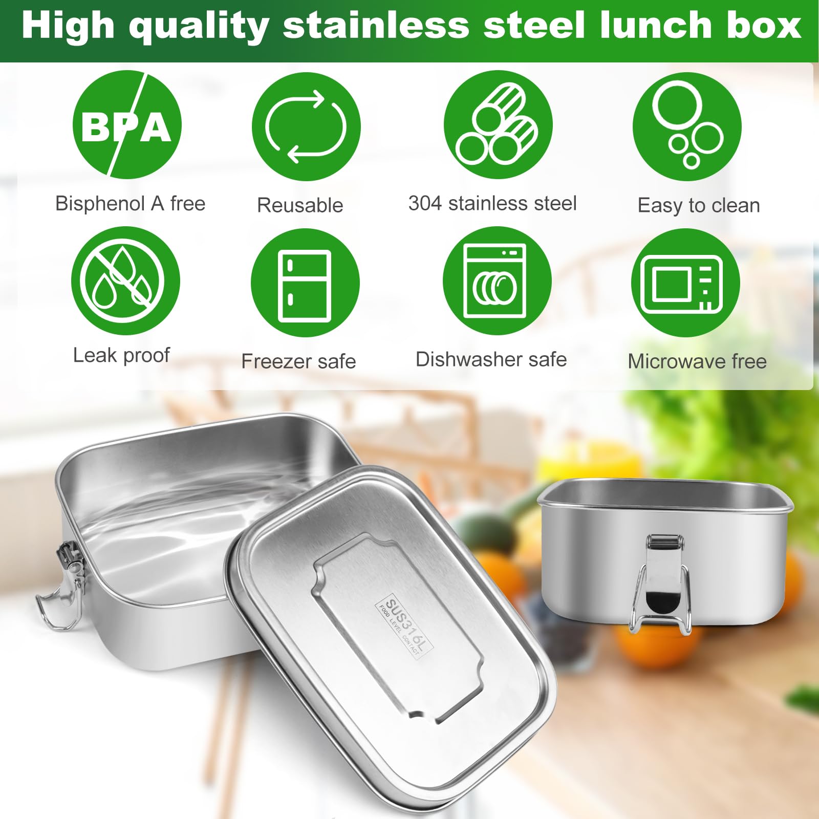 Boîtes À Bento | Bento Box Boîte À Lunch Pour Adulte Avec 3