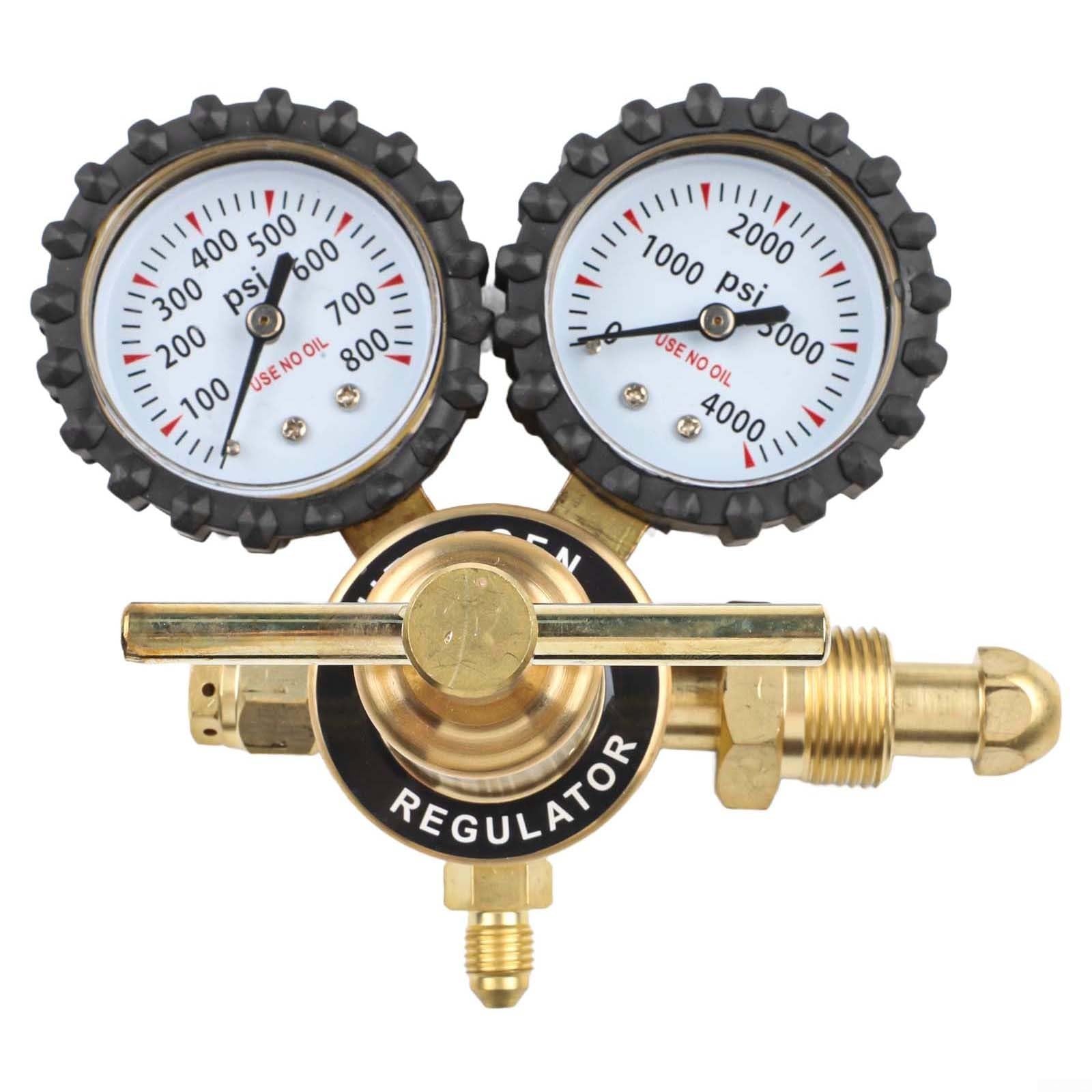 Valvola di riduzione ad alta pressione in ottone del regolatore dell'azoto CGA580 4000PSI con la struttura del pistone per il controllo sicuro della pressione del gas