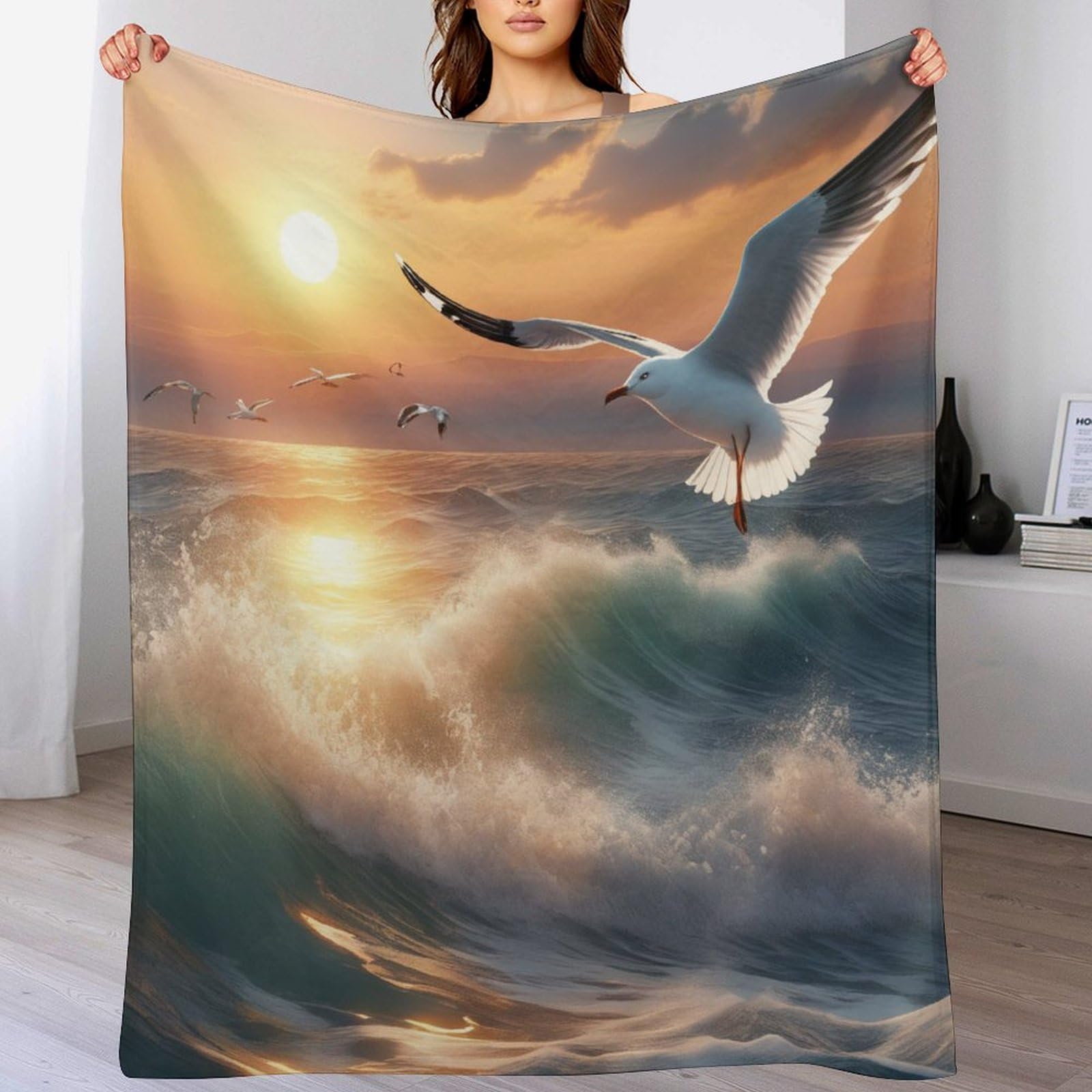 Manta de franela para sofá y cama extra suave que retiene el calor corporal