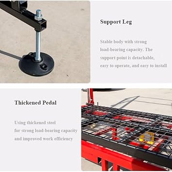 Multifunctional Automatic Electric Scaffolding Lifting Platform, Small Lifting Machine with Remote Control, Folding Elevator for Home Decoration Construction Construction Site(Rise Height 4M)