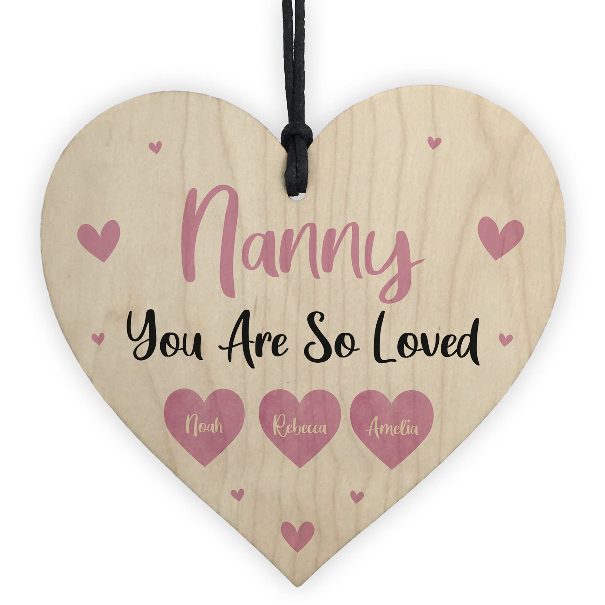 Personalised Mothers Day Gift For Nanny Special Nanny Birthday Gift Love Sign