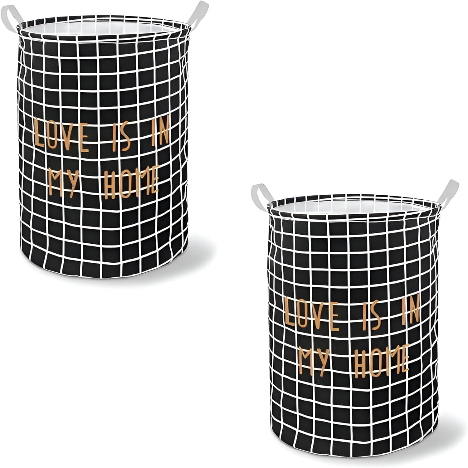 LEDSone 74L 2 Pack Laundry Basket Collapsible Clothes Hamper Laundry Hamper Basket for Laundry Clothes