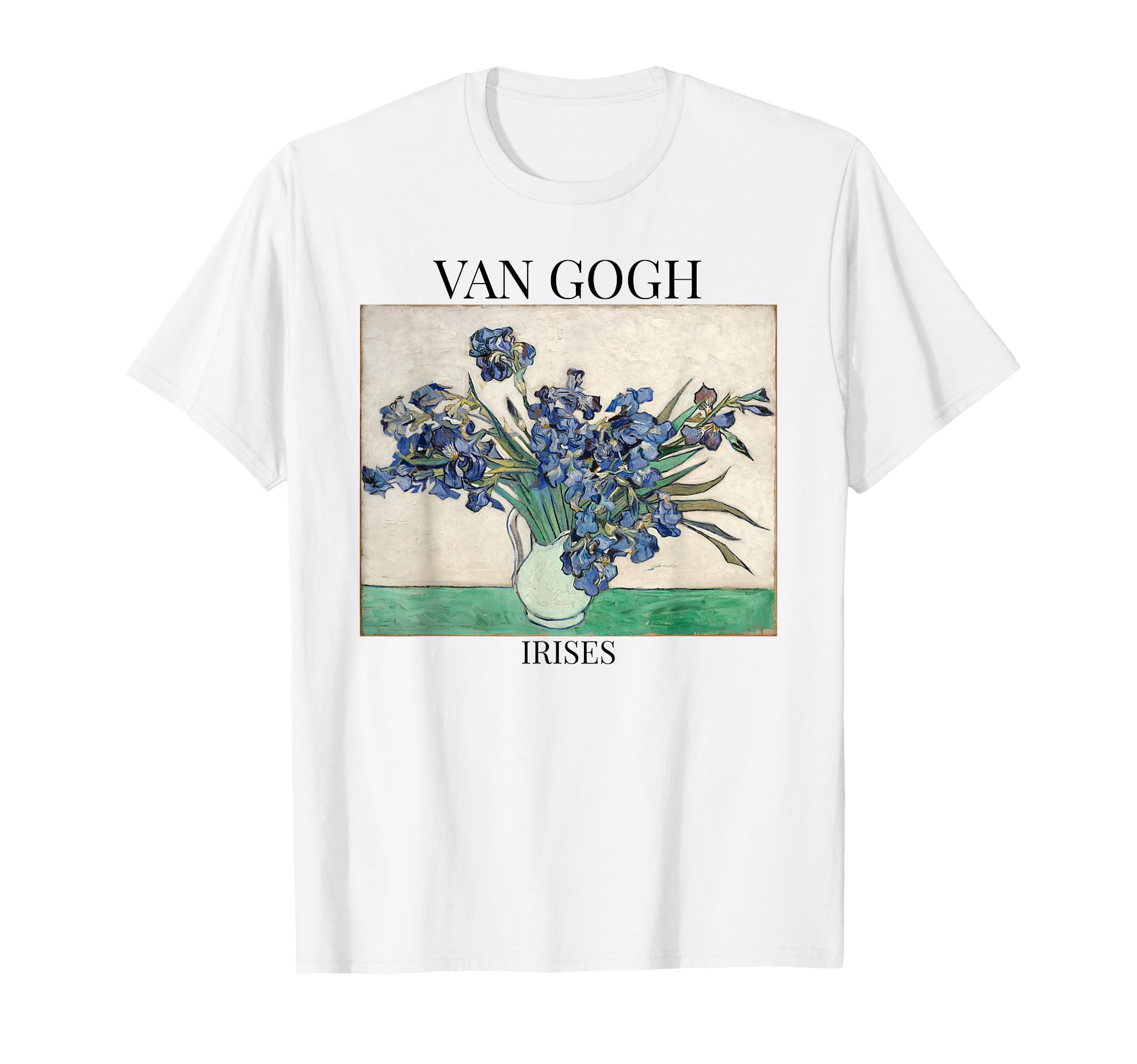 90s Vincent Gogh ゴッホ　アイリス　Tシャツ　ヴィンテージ ビンテージ90's○Vincent Van Gogh「アイリス」アートプリントT