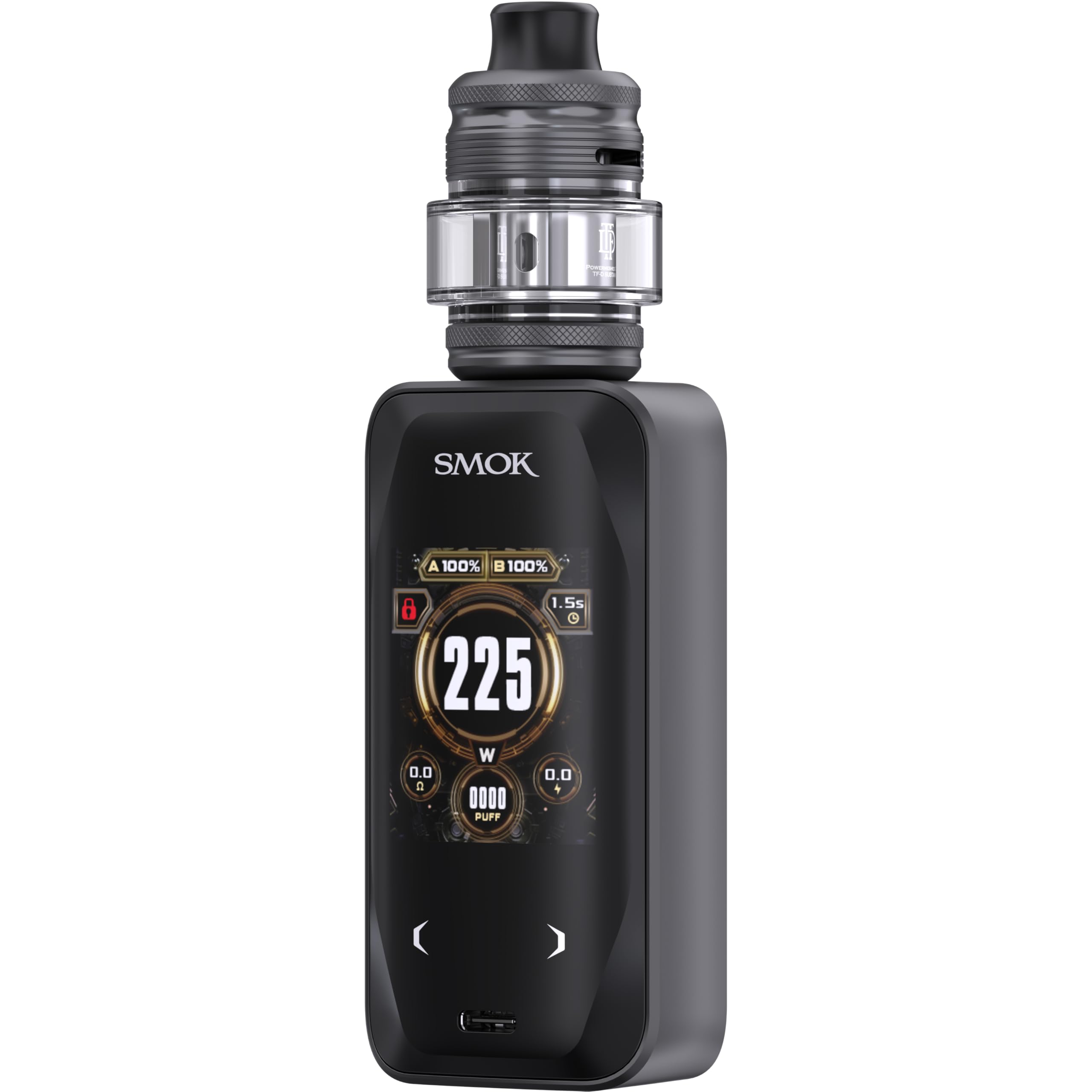 SMOK X-Priv Plus Mod Kit 225W TF-D Tank 5,5 ml 2x18650 ohne Akkus Schwarz