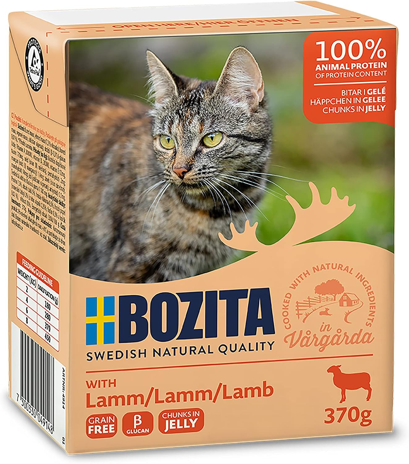 Bozita Tetra Recard Häppchen in Gelee Lamm 370g (Menge: 16 je Bestelleinheit)