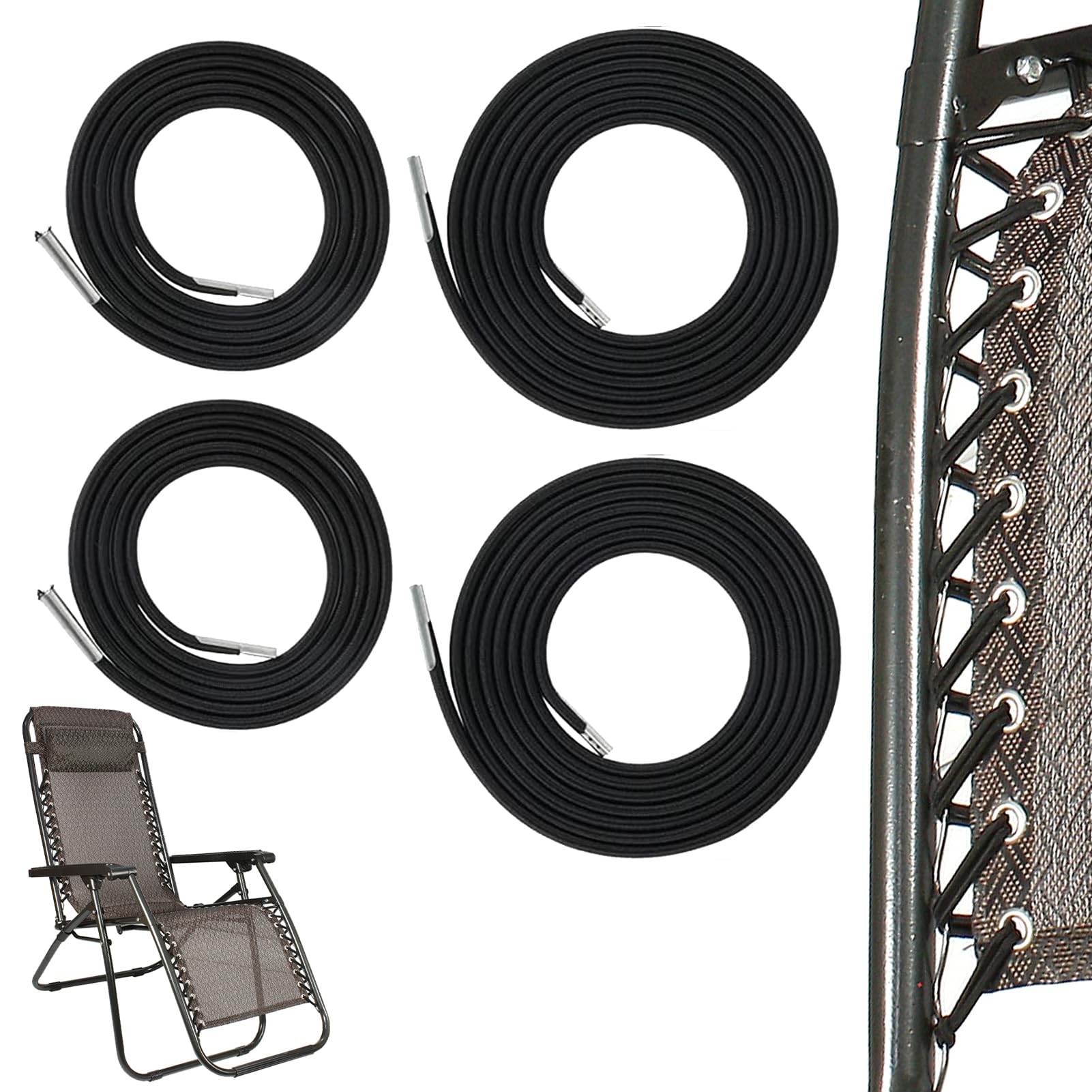 Elastique pour transat Universelle 4pcs (2x2.2m 2x1.4m) pour Fauteuil Relax Zero Gravity élastique Fauteuil Elastique Chaise Longue, La Corde Courte remplace la Partie supérieure la Corde lon Elastique pour transat Universelle 4pcs (2x2.2m 2x1.4m) pour Fauteuil Relax Zero Gravity élastique Fauteuil Elastique Chaise Longue, La Corde Courte remplace la Partie supérieure la Corde lon