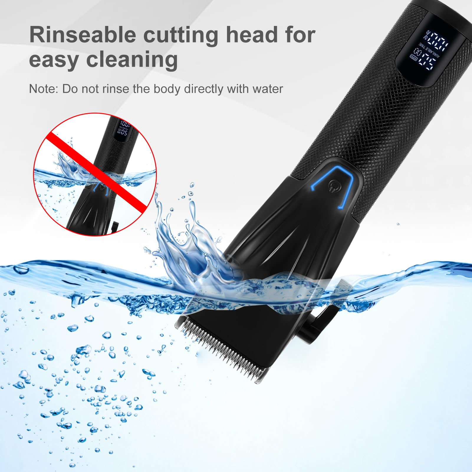 Cortapelos Hombre Profesional, con LED Pantalla, De Barba Afeitadora Para Hombres Niños Familia Cortadora, USB Hair Clipper Set