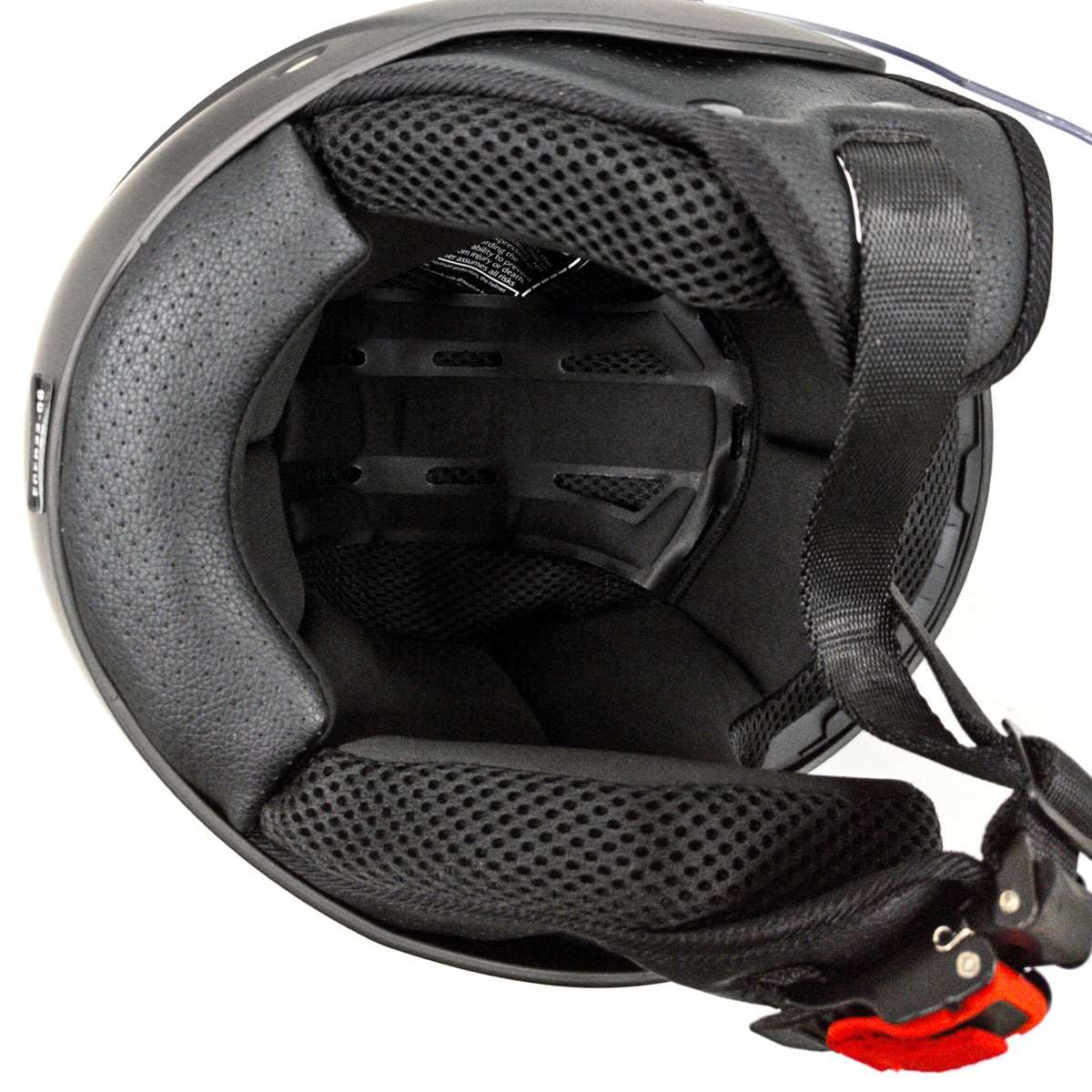 Casco Moto Scooter Visiera Lunga Omologato ECE Dieffe 34 Nero Opaco