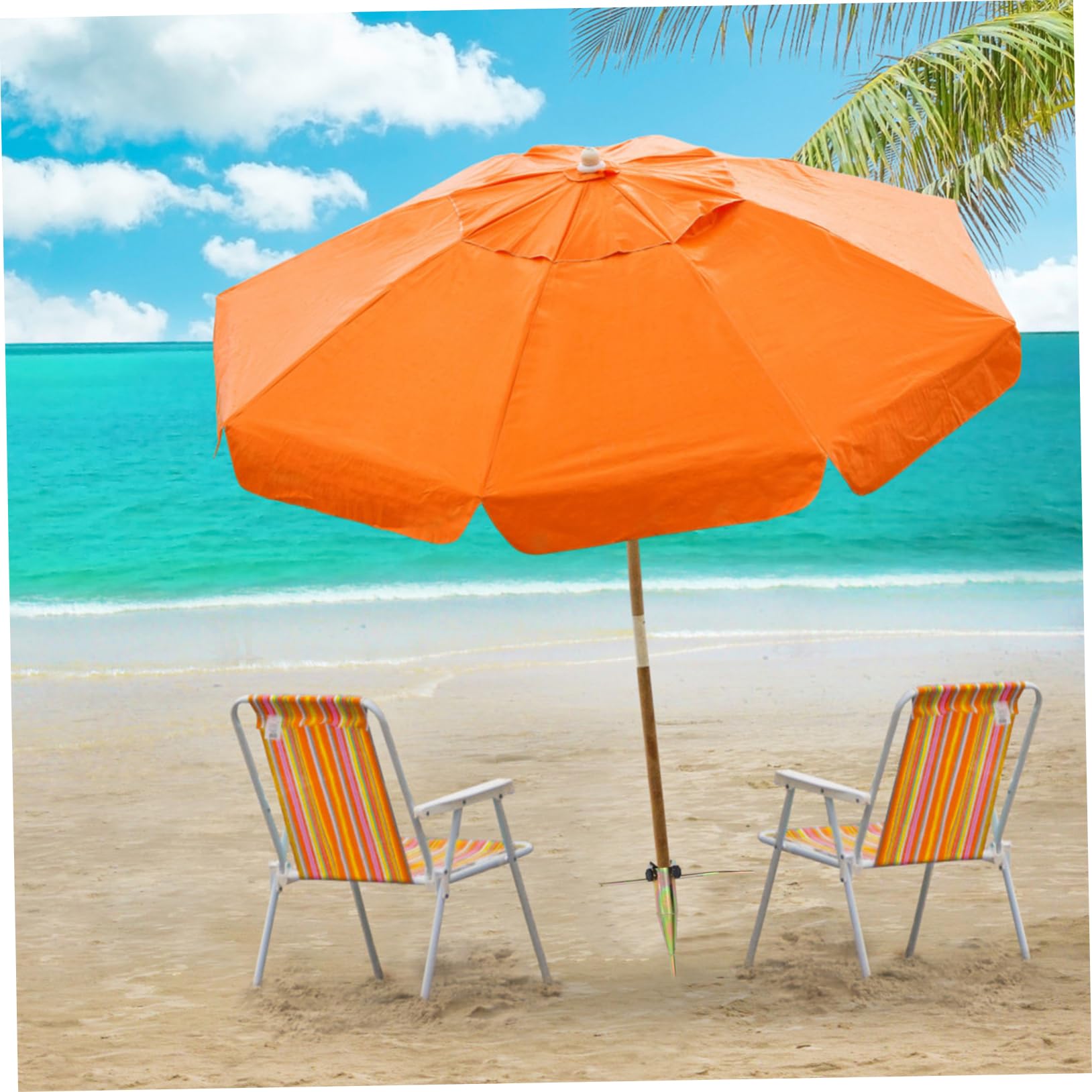 HANABASS Support De Parasol De Plage Ancrage Sol pour Parasol Compatible à Spirale Facile à Installer sans Outil