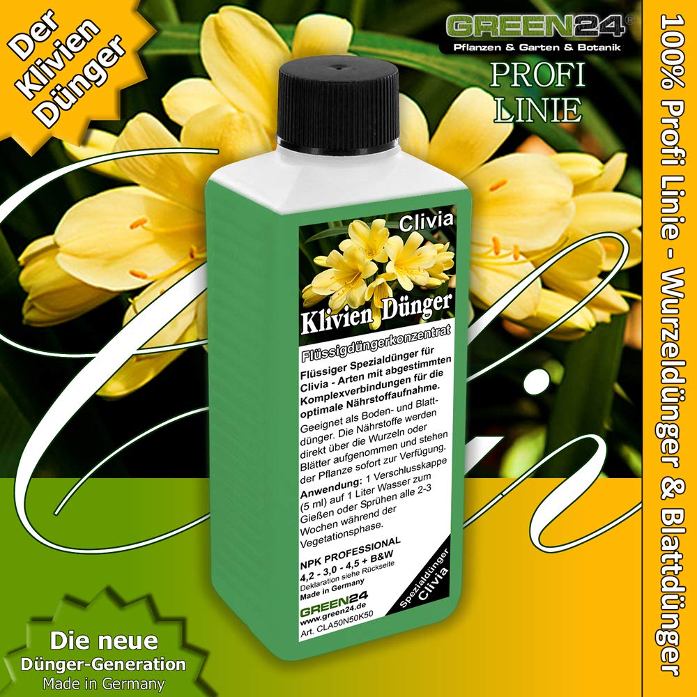 GREEN24 Klivien Dnger Clivia dngen, Premium Flssigdnger aus der Profi  Linie : Amazon.de: Garten
