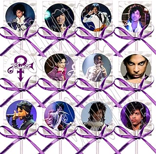 PRINCE artist singer 80's 90's pop music Party Favors Supplies Decorations Lollipops with Purple Ribbon Bows Party Favors -12 pcs, Video Game Truck Party - coolthings.us