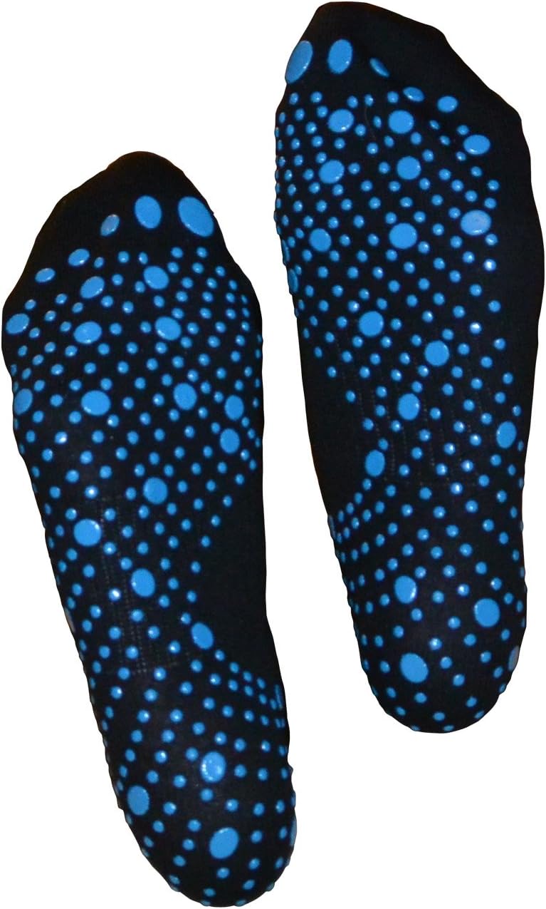 Pilates, Yoga, Martial Arts, Gym, Dance, Bar, Anti-Slip/Non-Slip, Falls Prevention, Noir / Bleu LONGUE, Black / Blue LONG, 4-9 - Image 4