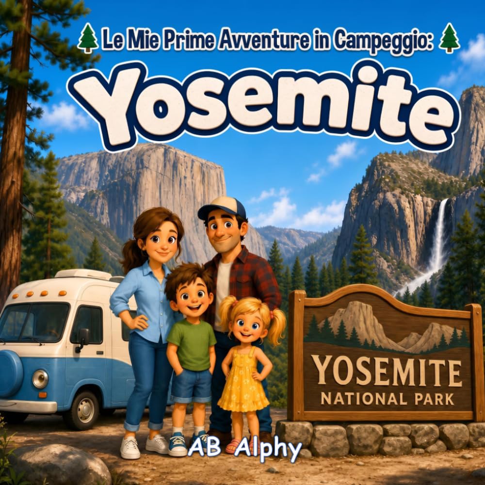 Le Mie Prime Avventure in Campeggio: Yosemite: Una Storia Familiare Divertente ed Educativa sul Campeggio, la Natura, gli Alberi Giganti, le Cascate e le Avventure all’Aperto per Bambini: 3