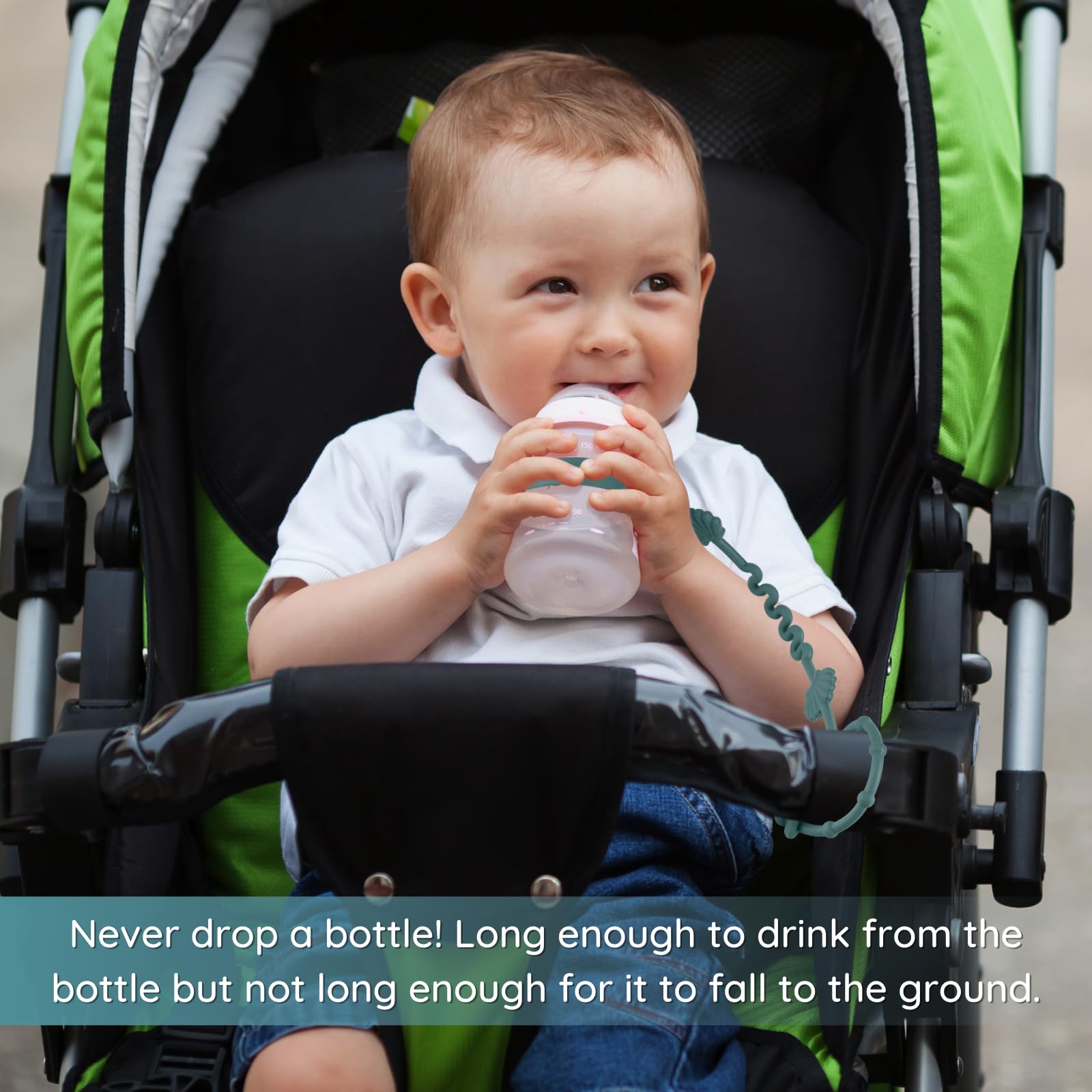 Personalized Pacifier Clip with Name Customizable Mouse (Black)