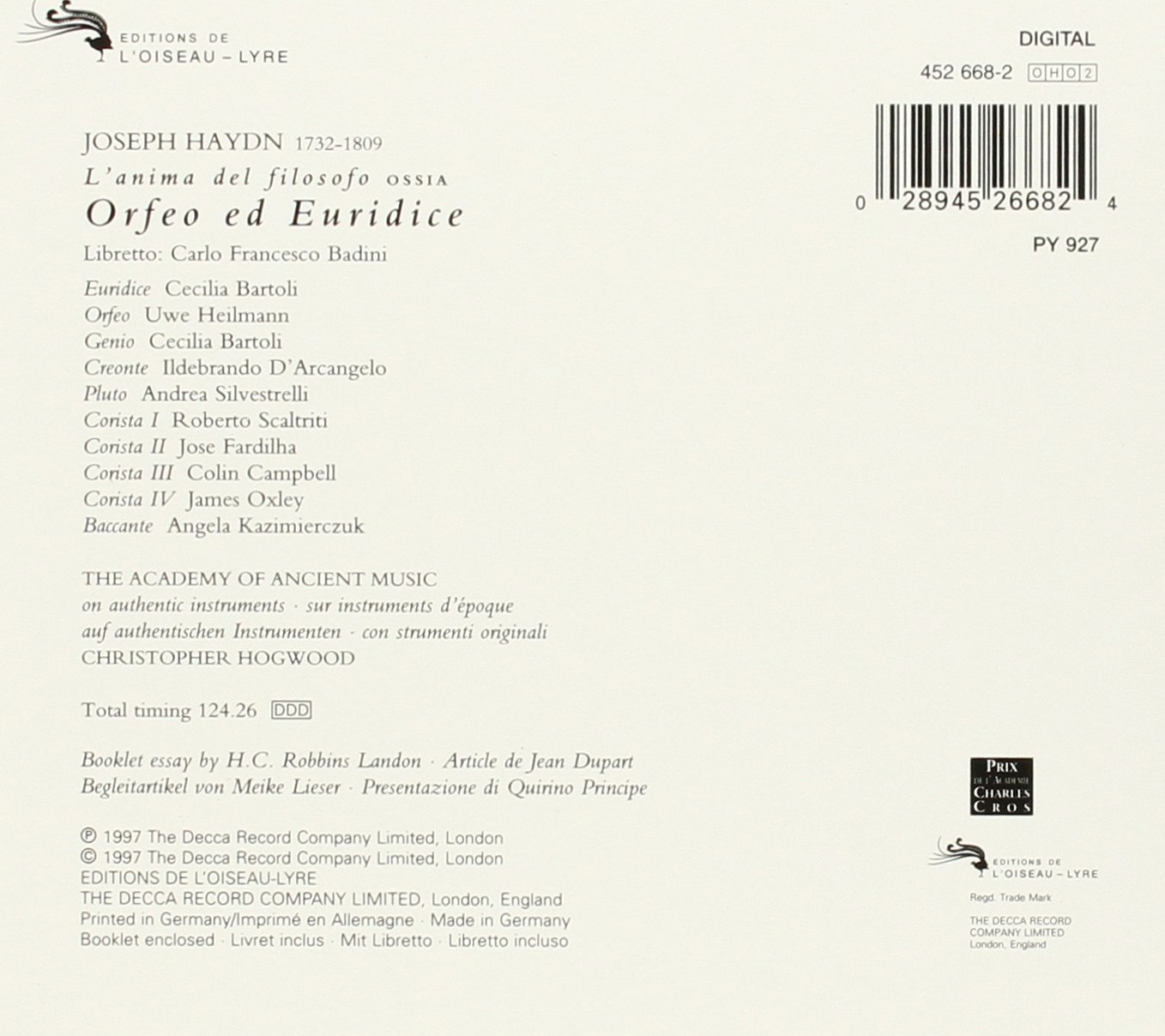 Orfeo Ed Euridice
