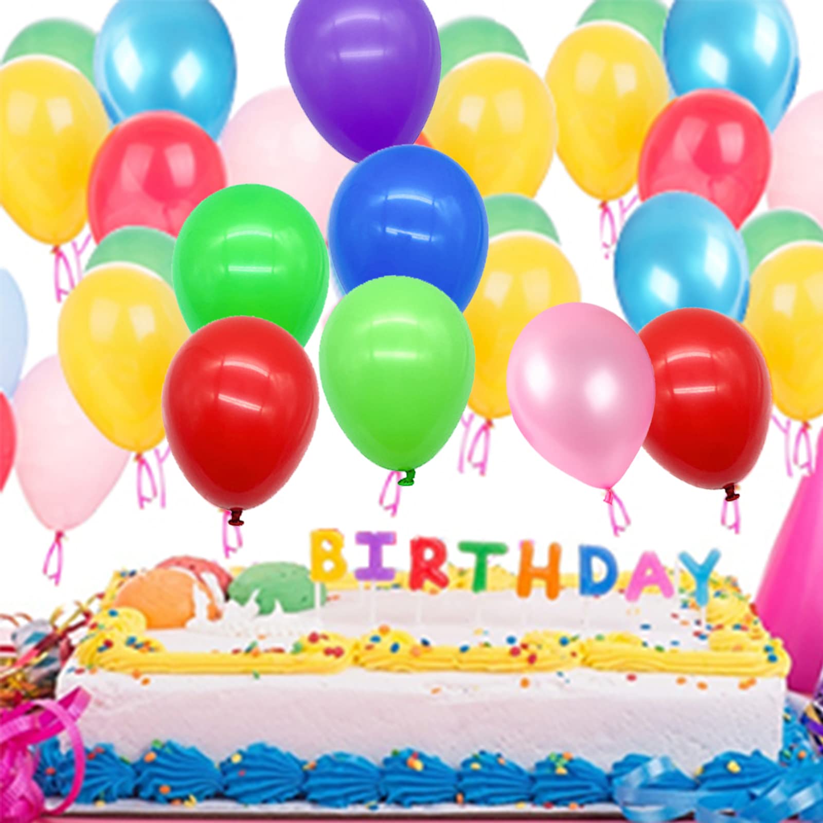 20 Stück Pixel Luftballons - Bunte Deko Für Kindergeburtstage & Partys