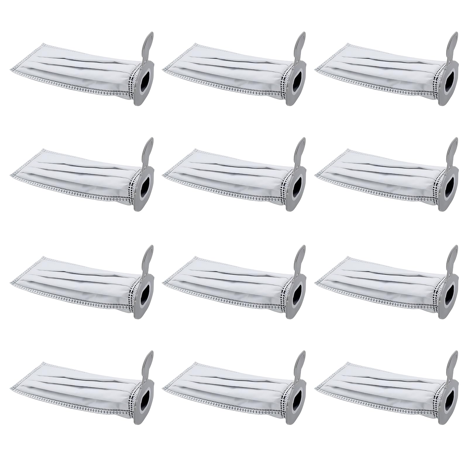 12 sacchetti per aspirapolvere Vorwerk Folletto VK7 FP7, sacchetti filtro premium per Folletto FP7, ricambio per aspirapolvere Vorwerk VK7