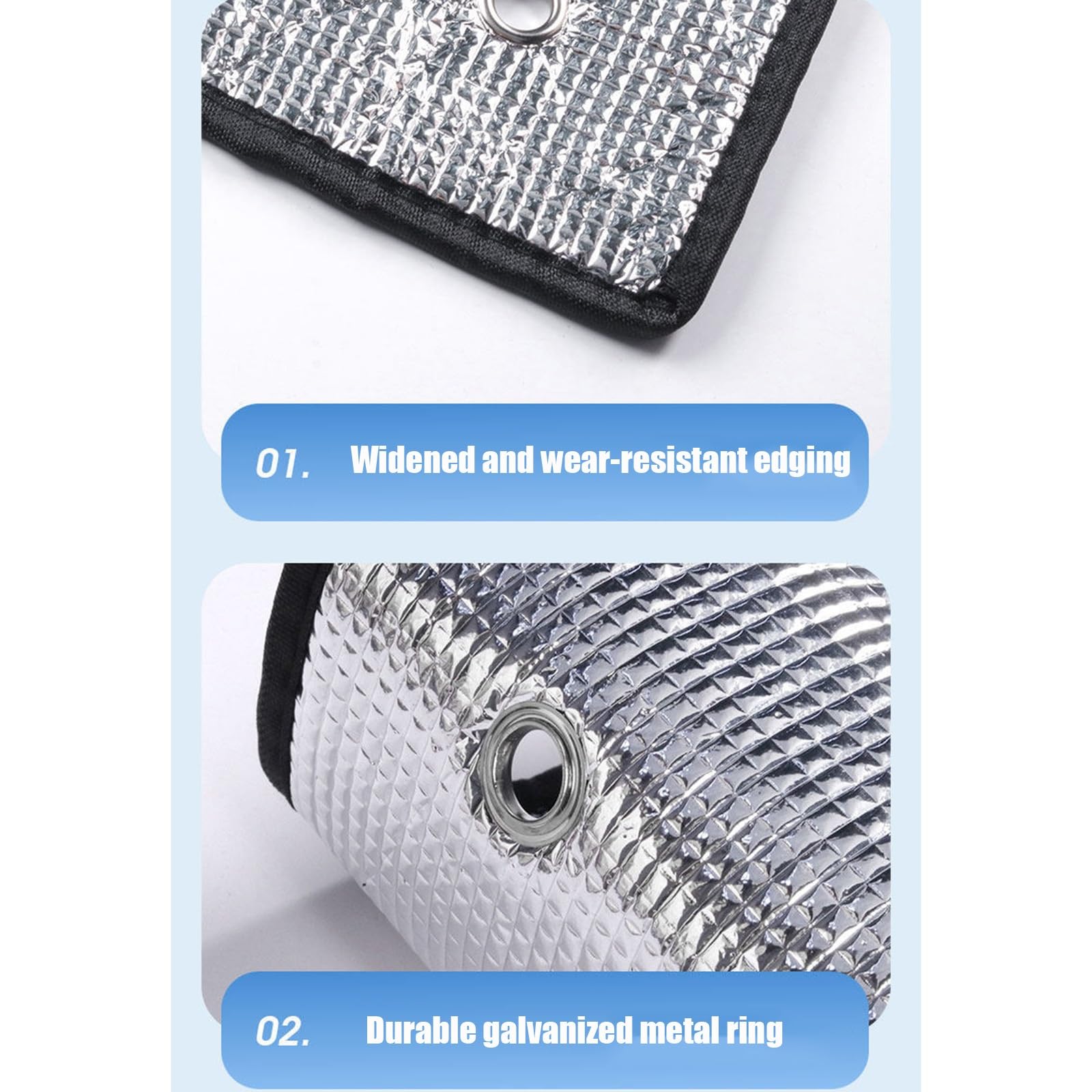 Odblaskowa aluminiowa termoizolacyjna folia okienna, nieprzezroczysta