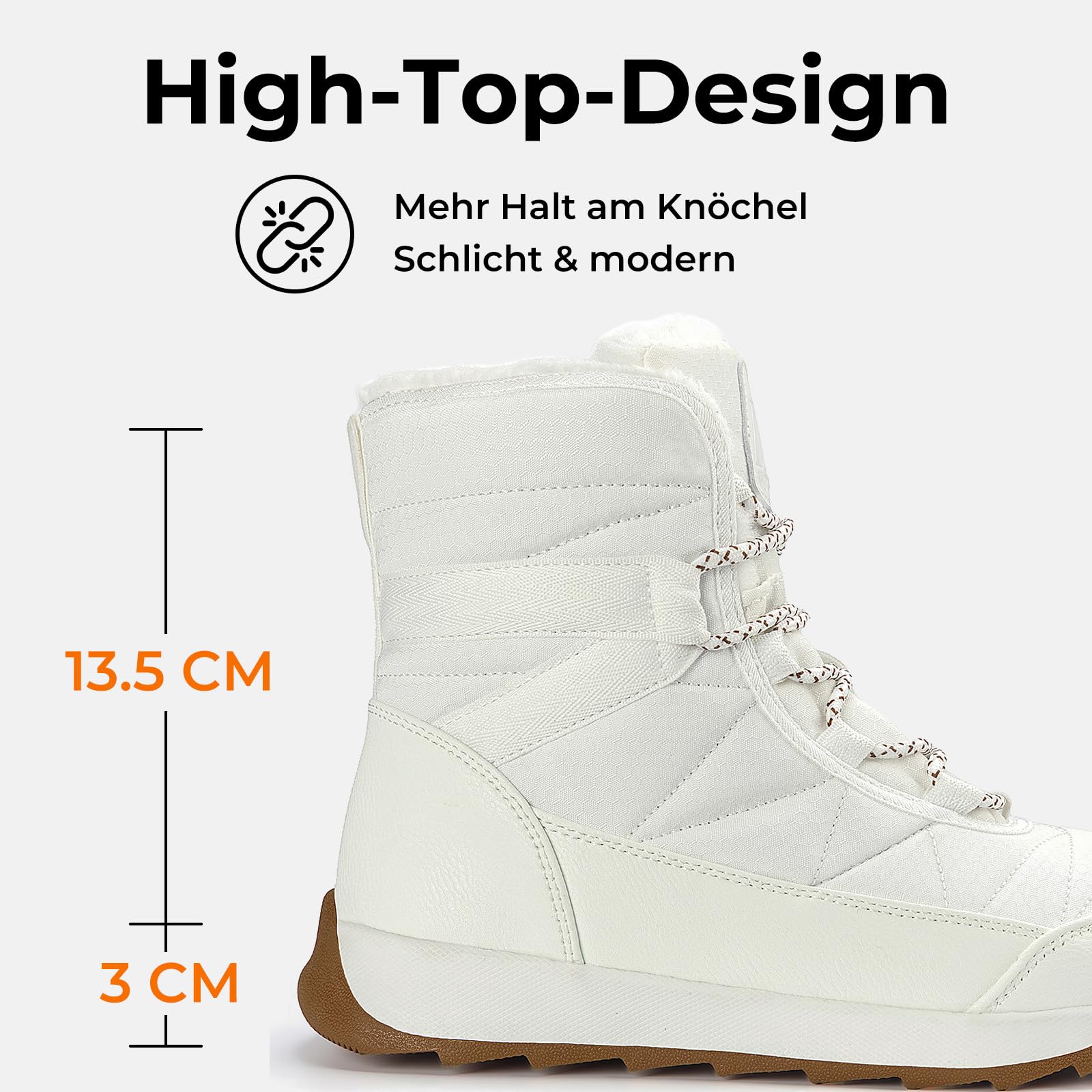 Mishansha Stivali Donna Invernali Scarpe Neve Stivaletti Pelliccia Fodera Caldo Antiscivolo Stivali da Neve Taglie 36-42