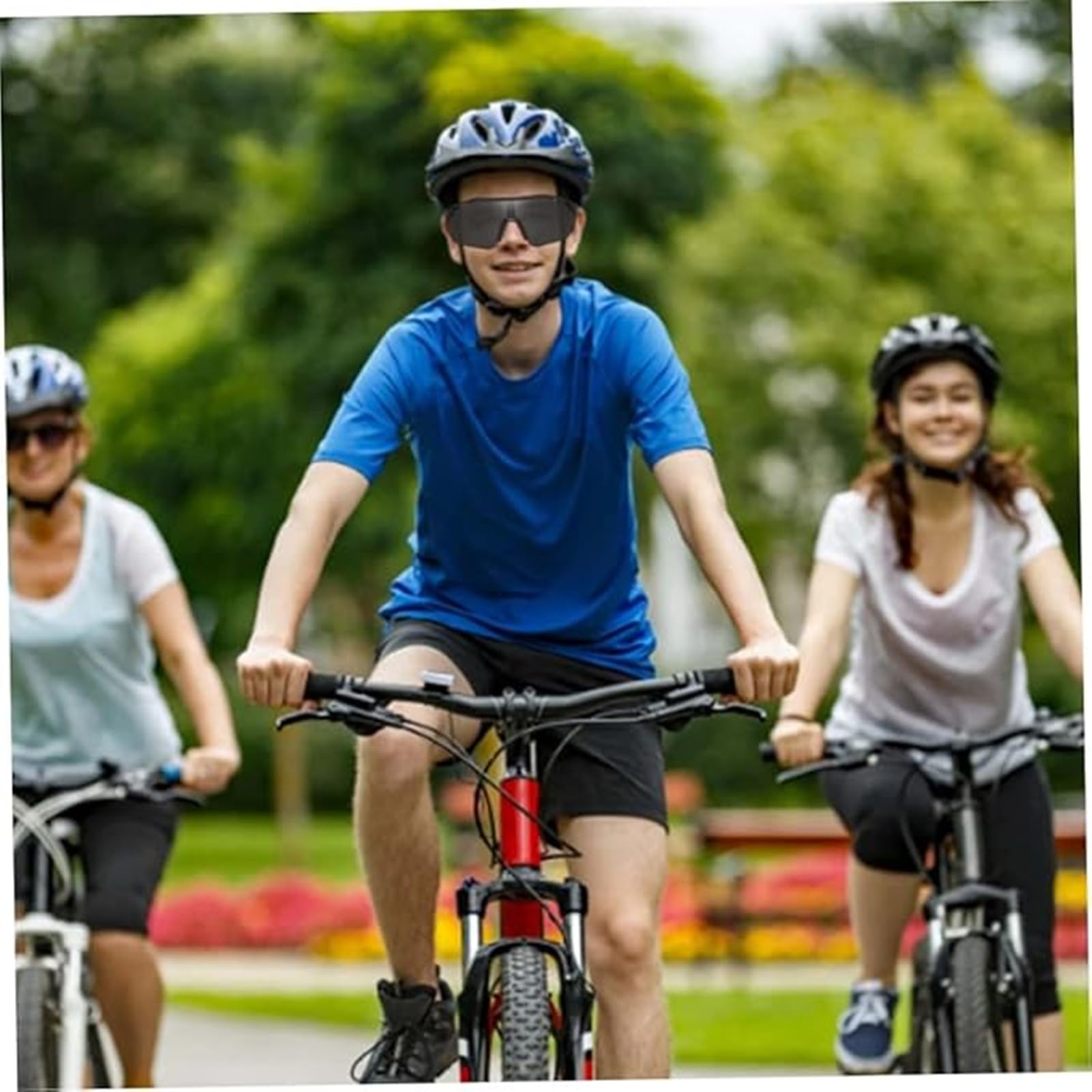 Occhiali da sole sportivi, occhiali da ciclismo polarizzati per uomo e donna, occhiali da ciclismo con protezione UV400 per MTB, bici da strada, sci, rave, ciclismo, golf, baseball, corsa