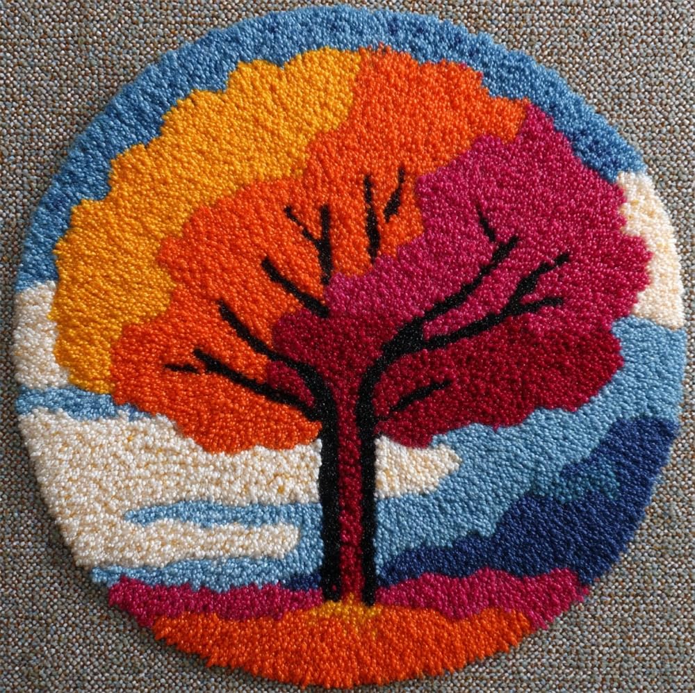 kitphoenix Latch Hook Kit for Beginnersfour Seasons Tree