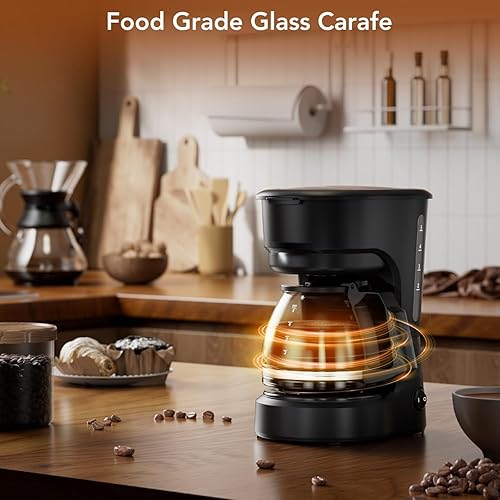 Miniatura 3 de Cafetera Compacta de 5 Tazas: Con Tecnología Brew-Pause, un Filtro Permanente y Operación Simple de Un Solo Toque. Disfruta Café con Mantenimiento