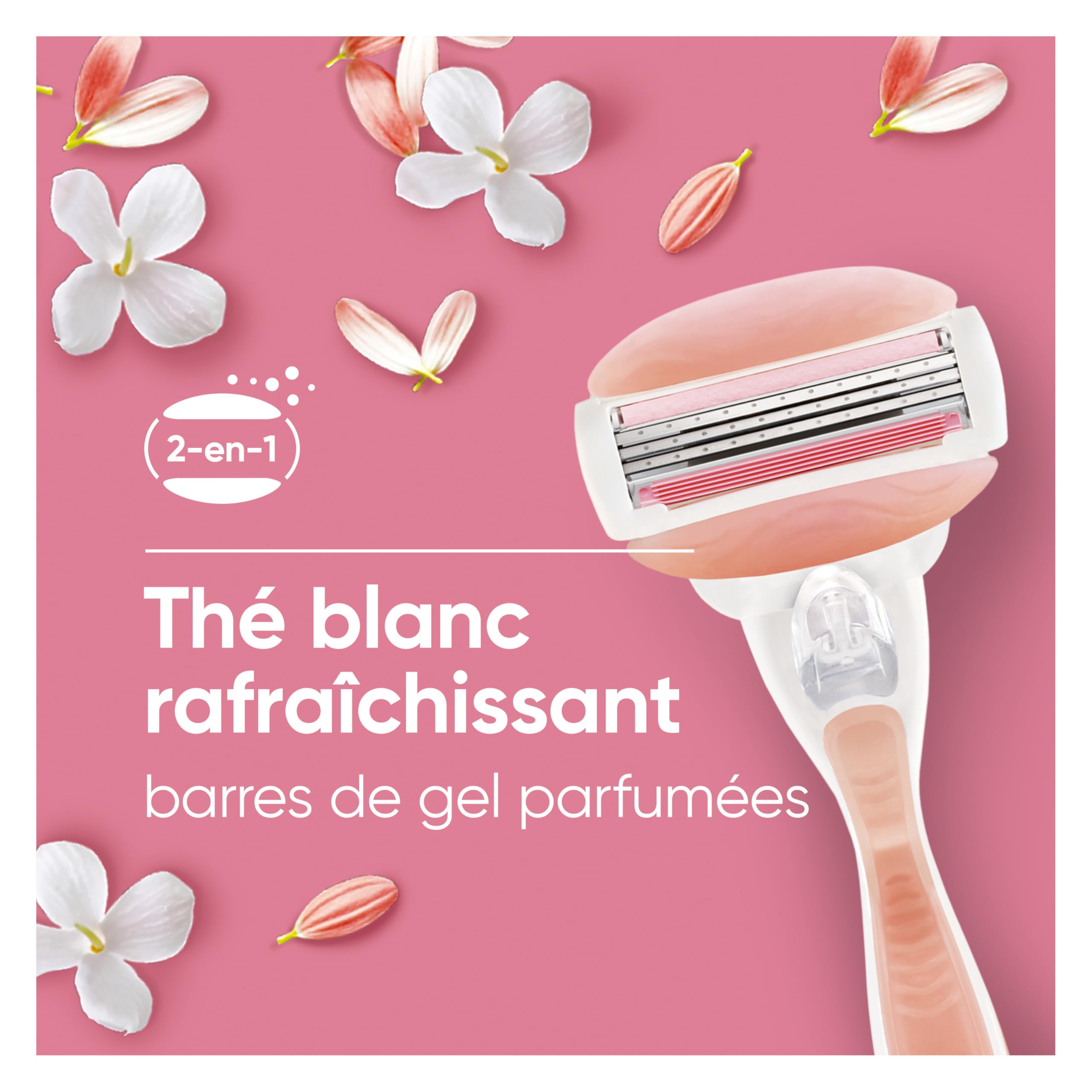 Gillette Venus Lames de Rasoir Femme, 12 Rechanges ComfortGlide Spa Breeze | Cartouche avec des Barres de Gel Parfumées, Bande Lubrifiante, Mousse et Rase, 1 Recharge Jusqu’à 30 Jours