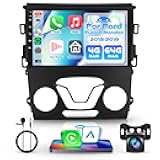 4G+64G Android Car Stereo Radio for Ford Fusion/Ford Mondeo 2013-2019 with Wireless Carplay Android Auto, 9'' Touchscreen Head Unit GPS Bluetooth 5G-WiFi FM/RDS EQ-32 Backup Camera SWC