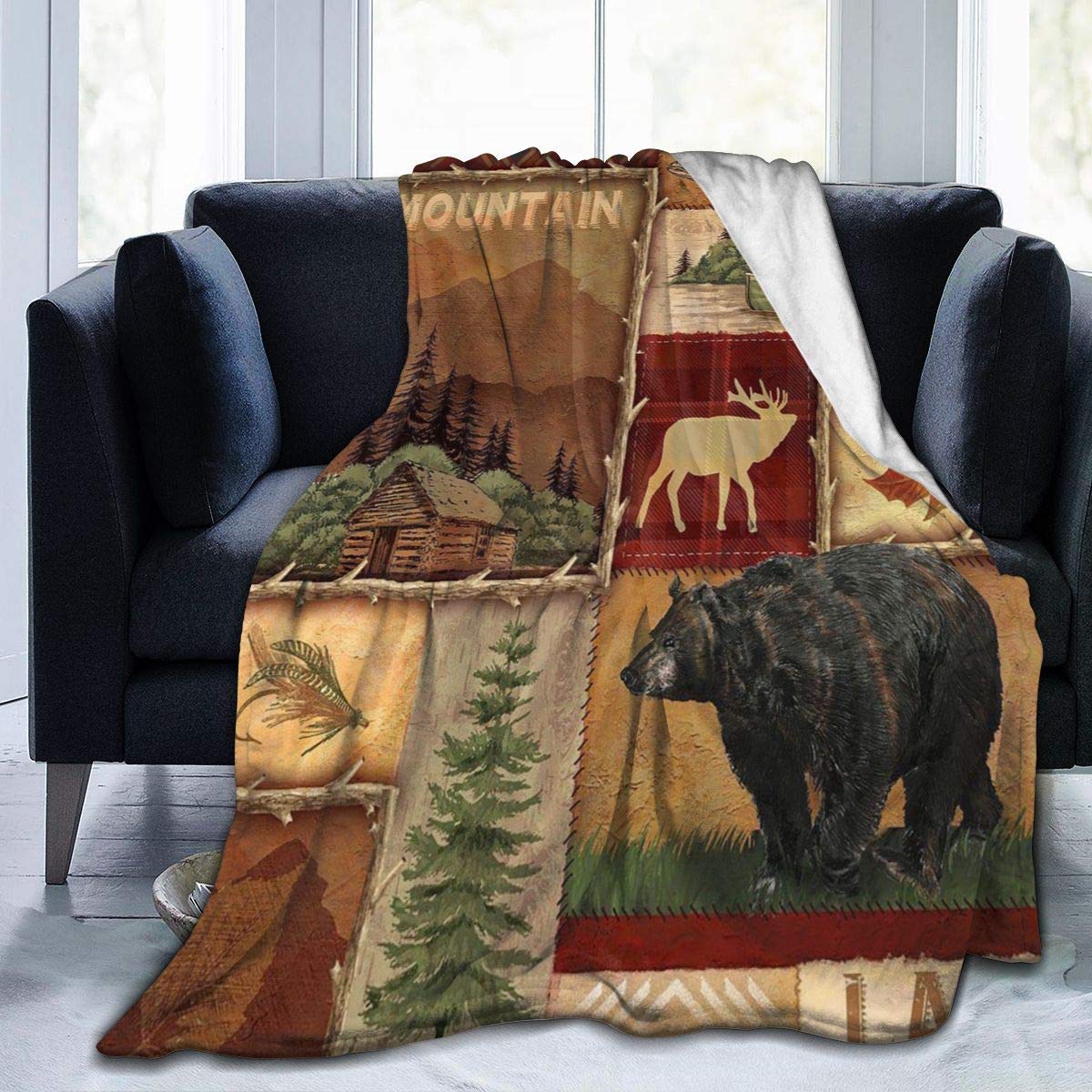 rustic lodge blanket