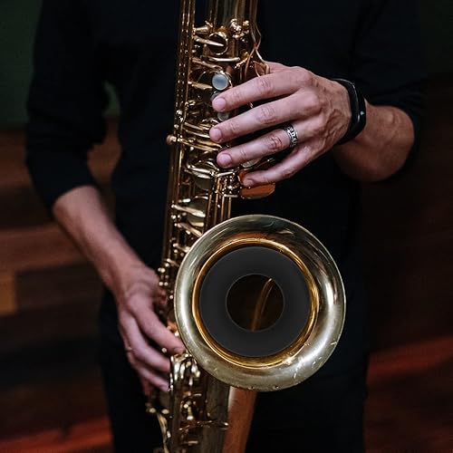 Miniatura 7 de Vaguelly Silenciador de silicona para saxofón de silenciador, amortiguador de silencio para saxofón alto tenor, accesorio
