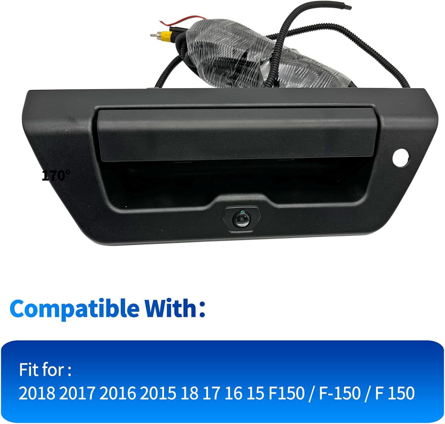 Rear View Backup Tailgate Handle Camera Compatible with Ford F150 2015-2020 Tailgate Door Handle Reverse Park Assist Replacement Camera