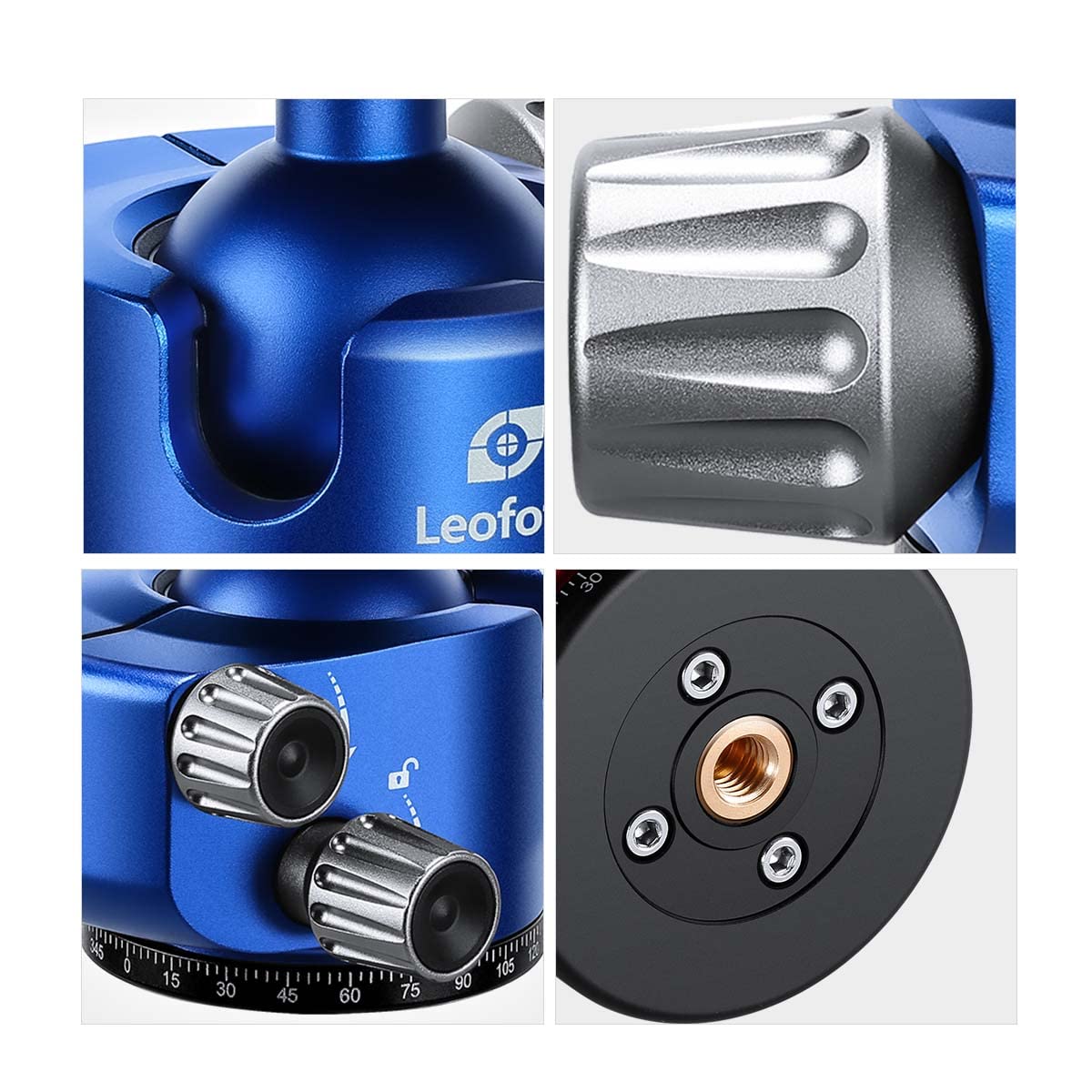 Amazon | Leofoto レオフォト LH-40R (BL) 自由雲台 (NP-60付