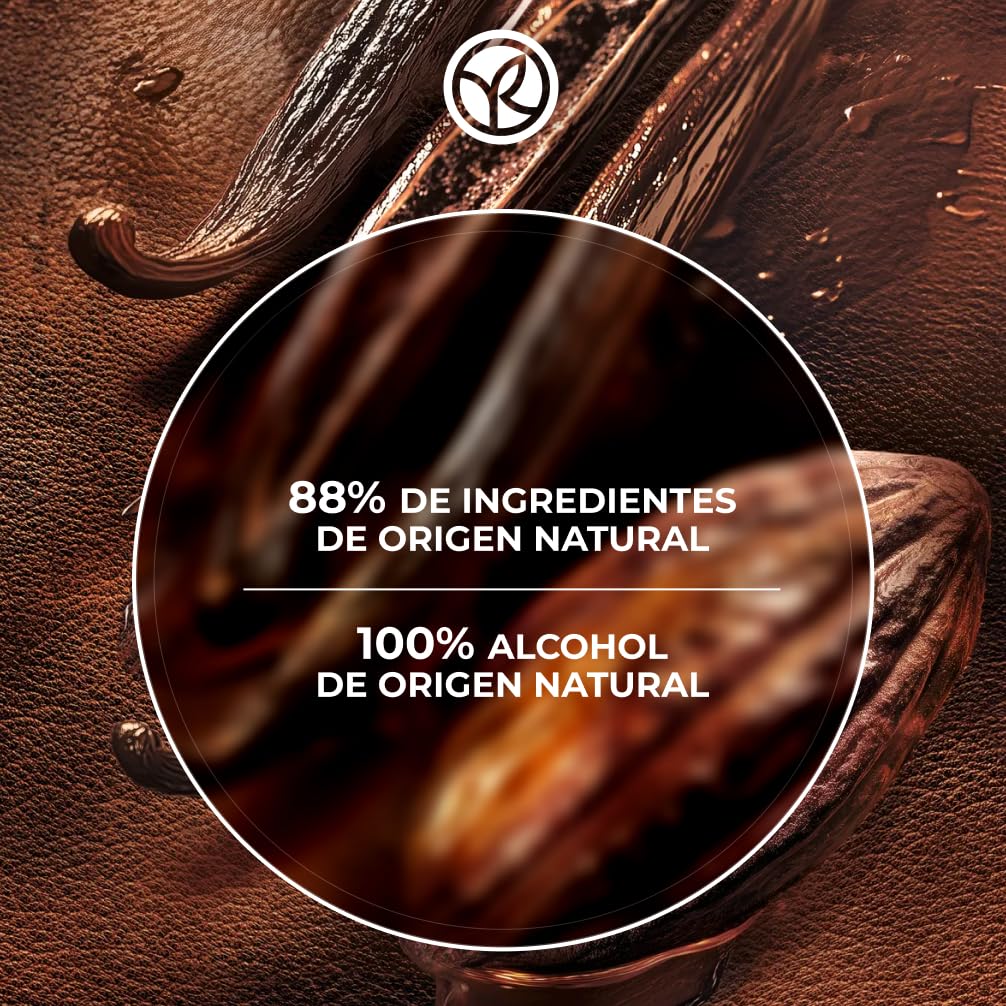Yves Rocher Eau de Parfum para Mujeres Cuir de Nuit PLEINES NATURES 100 ml | Perfumes para Mujer Vainilla Ámbar Intenso – Notas de Vainilla, Cacao y Café – Aromas Cálidos y Gourmand – Idea de Regalo