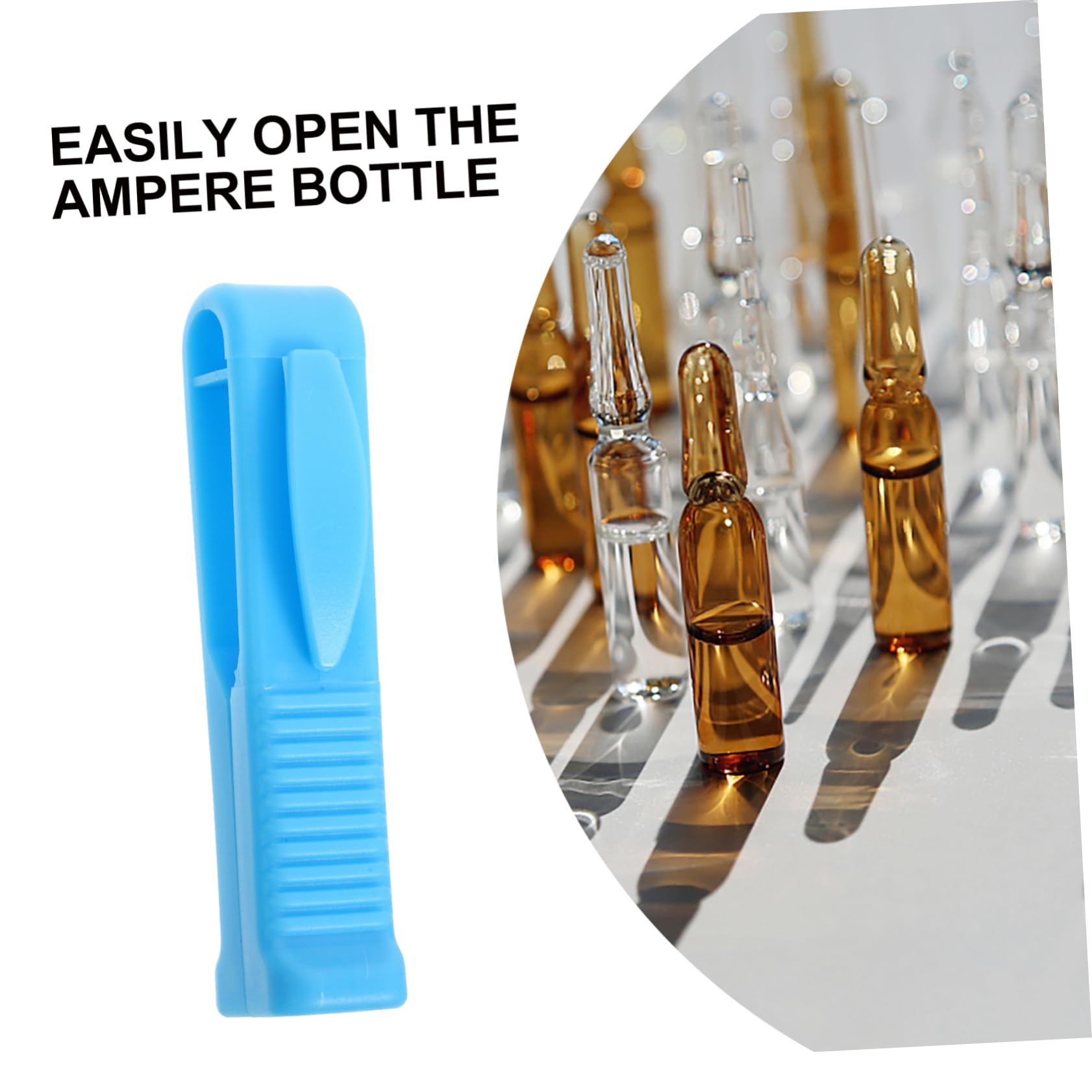 NAMOARLY 6pcs Ampoule Bottle Opener Small Vials Tools Small Ampule Breaker Groove Design Vial Breaker Small Vial Breaker Portable Ampule Breaker Small Mini Bottle Opener Plastic