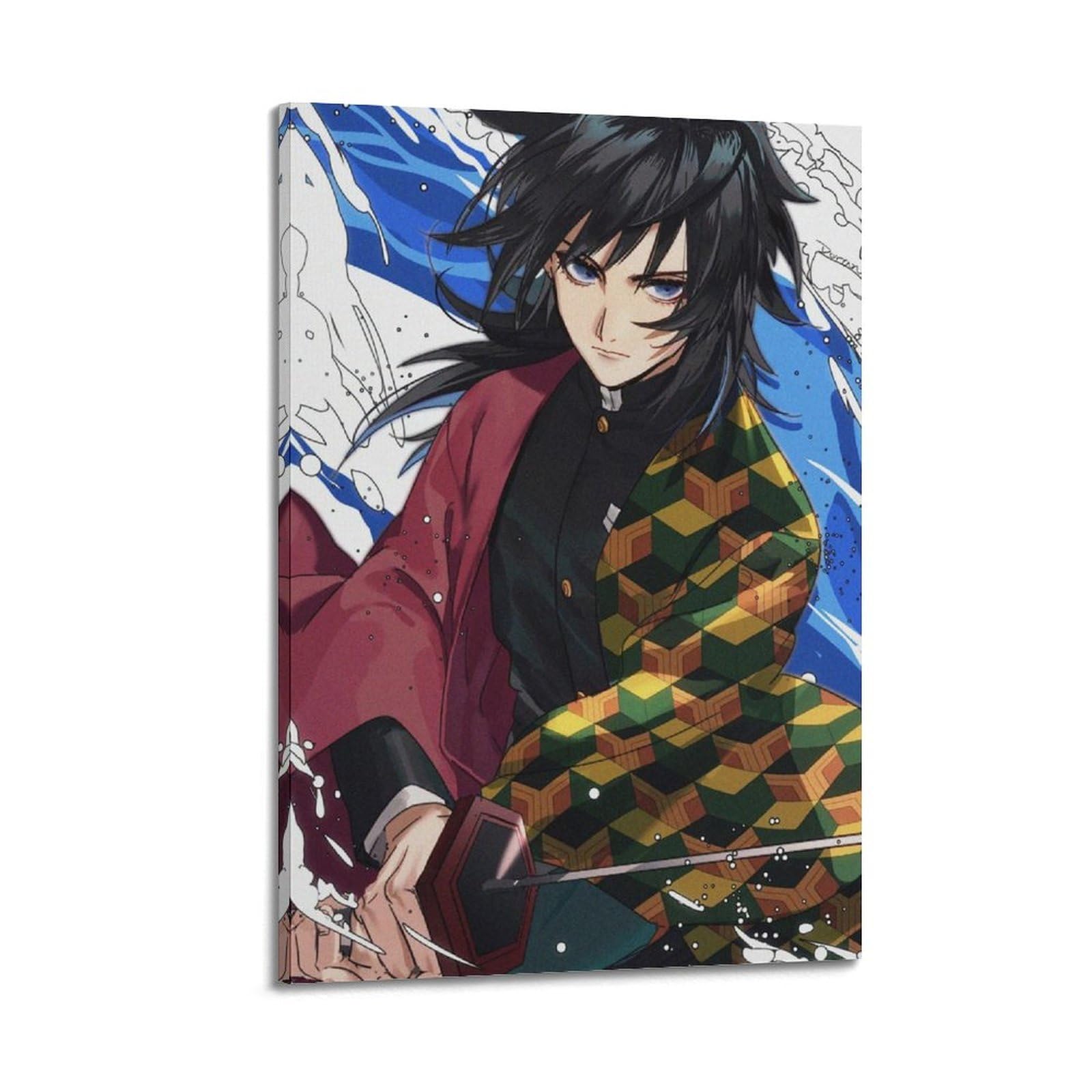 Poster Japonais De L'Anime Demon Slayer Tanjiro - Peinture Décorative