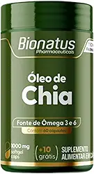 Bionatus, Óleo de Linhaça, Suplemento alimentar, Ômega 3 520mg, Ácido Alfa Linolênico (ALA) 520mg, 70 cápsulas • 70 doses, Verde