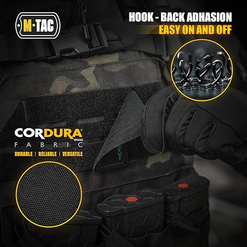 Miniatura 3 de M-Tac Ace of Spades - Parche bordado de tarjeta de la muerte, parche táctico de moral para equipo militar, parches de gancho y bucle de combate del