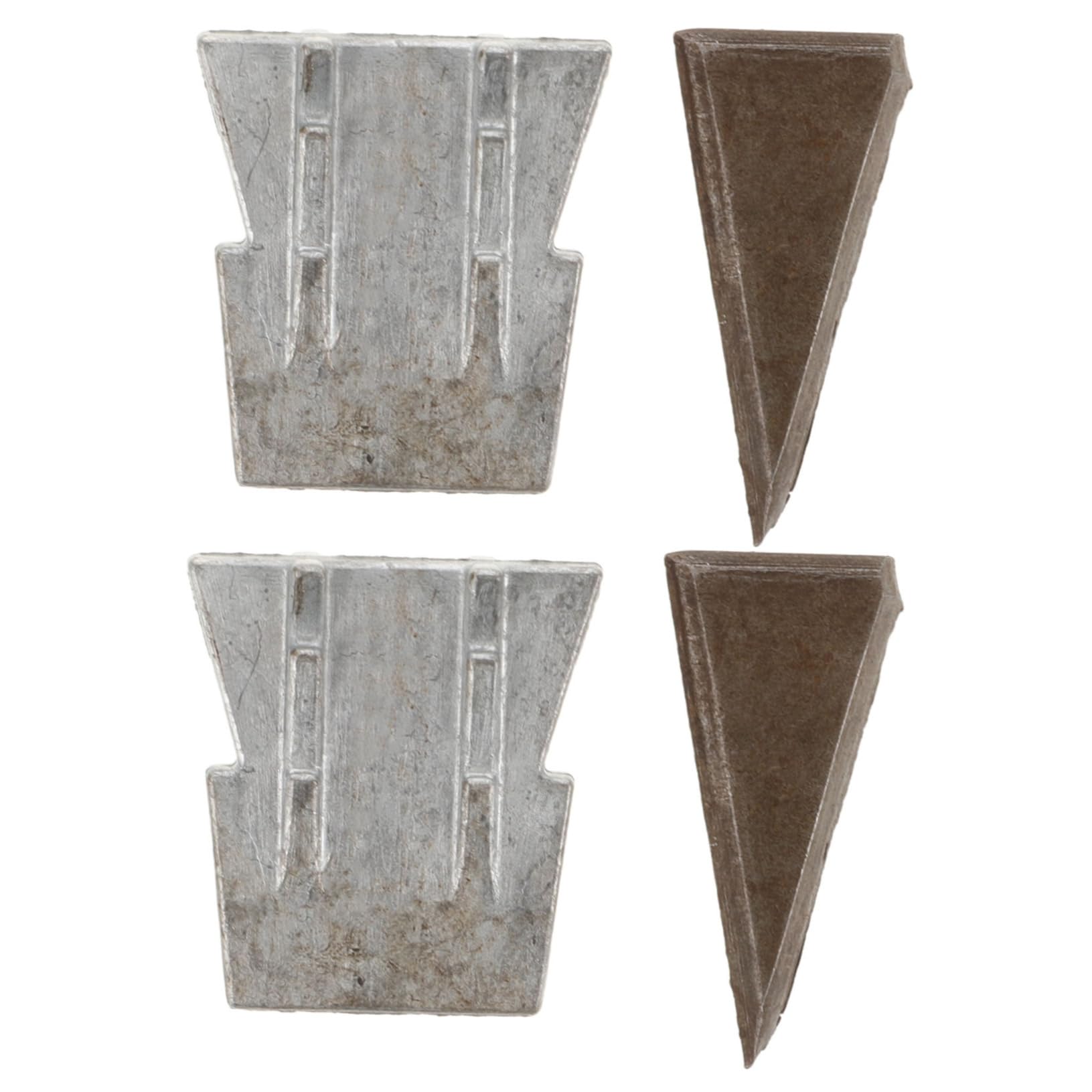 Operitacx 4 Set Installare Zeppe Rinforzate Cuneo Per Cunei Cuneo Spaccalegna Scissione Bushcraft Cuneo A Forma Di Cono Cuneo Di Ricambio Per Martello Ferro Da Stiro Argento 4 Pezzi*4