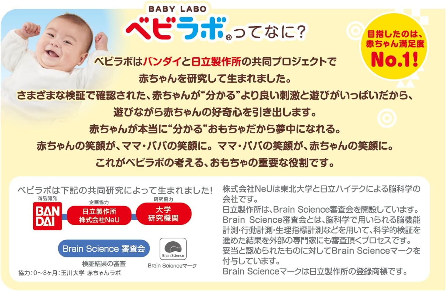 Bandai Baby Lab ~ Brain Development ~ Play with The Naughty Mirror. Anpanman Mirror for Ages 6 Months and Up