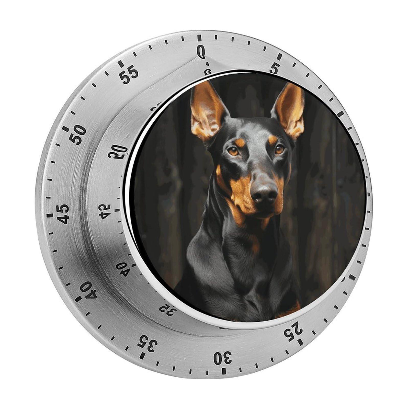 Doberman Mechanical Kitchen Timer Manual 60 Minute Wind Up Timer, Loud Timers for Hard of Hearing, No Batteries Required, Countdown Timers for Cooking Classroom Gym Home