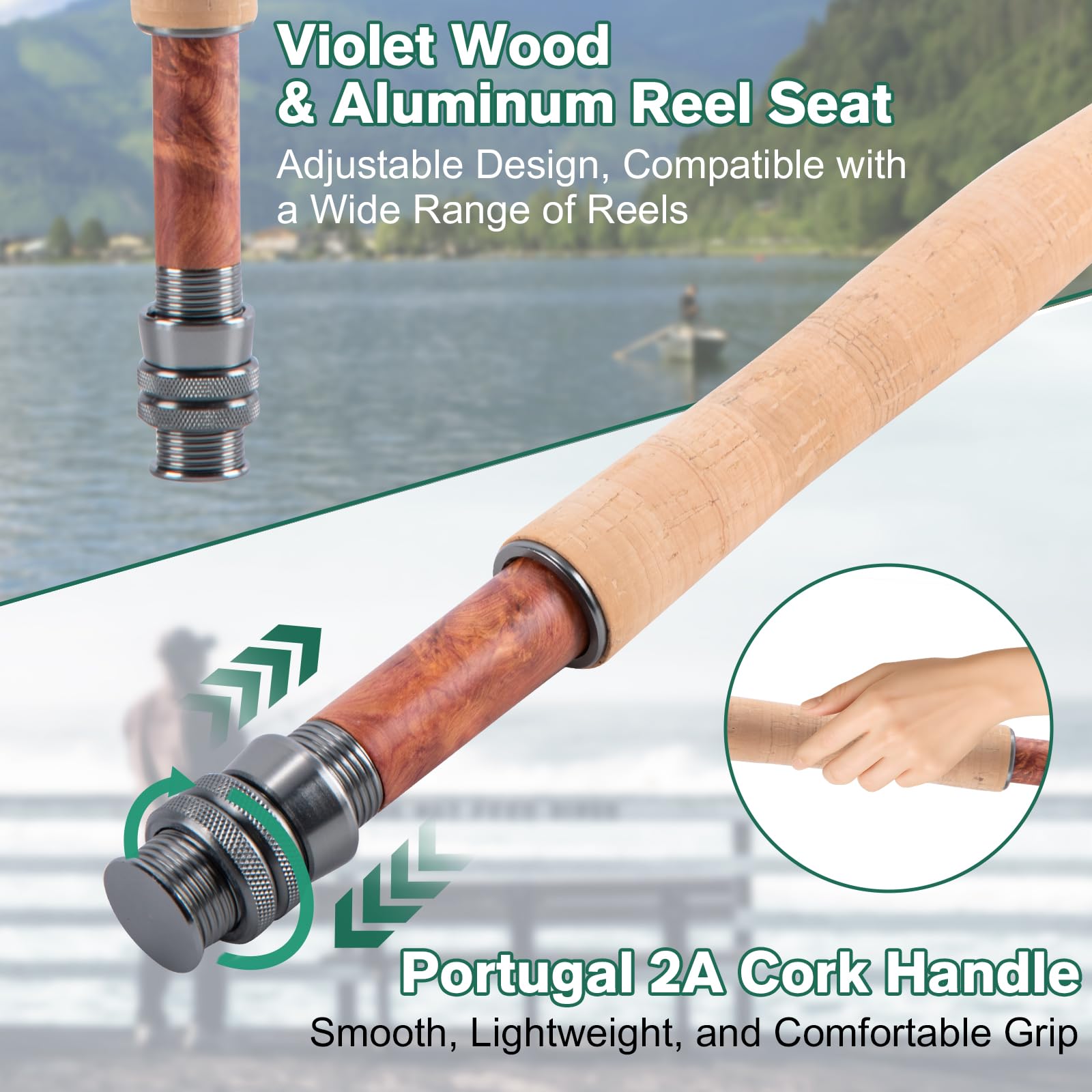 Amazon.com : Goture Fly Fishing Rod and Reel Combo & Gear Bag, 9FT