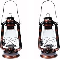 Vista 1 de S4O - Linterna colgante de huracán, elegante luz de boda, lámpara de centro de mesa, 12 pulgadas (2, latón antiguo)