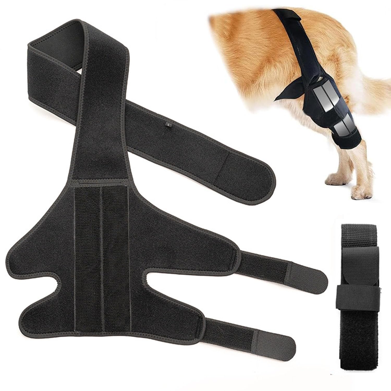 WADY Dog Knee Brace for Hind Leg Dog Knee Brace for Wound Injury and Sprain Healing of Arthritis for Torn ACL Front Leg Cruciate Ligament Support for Cocker Spaniel Yorkie