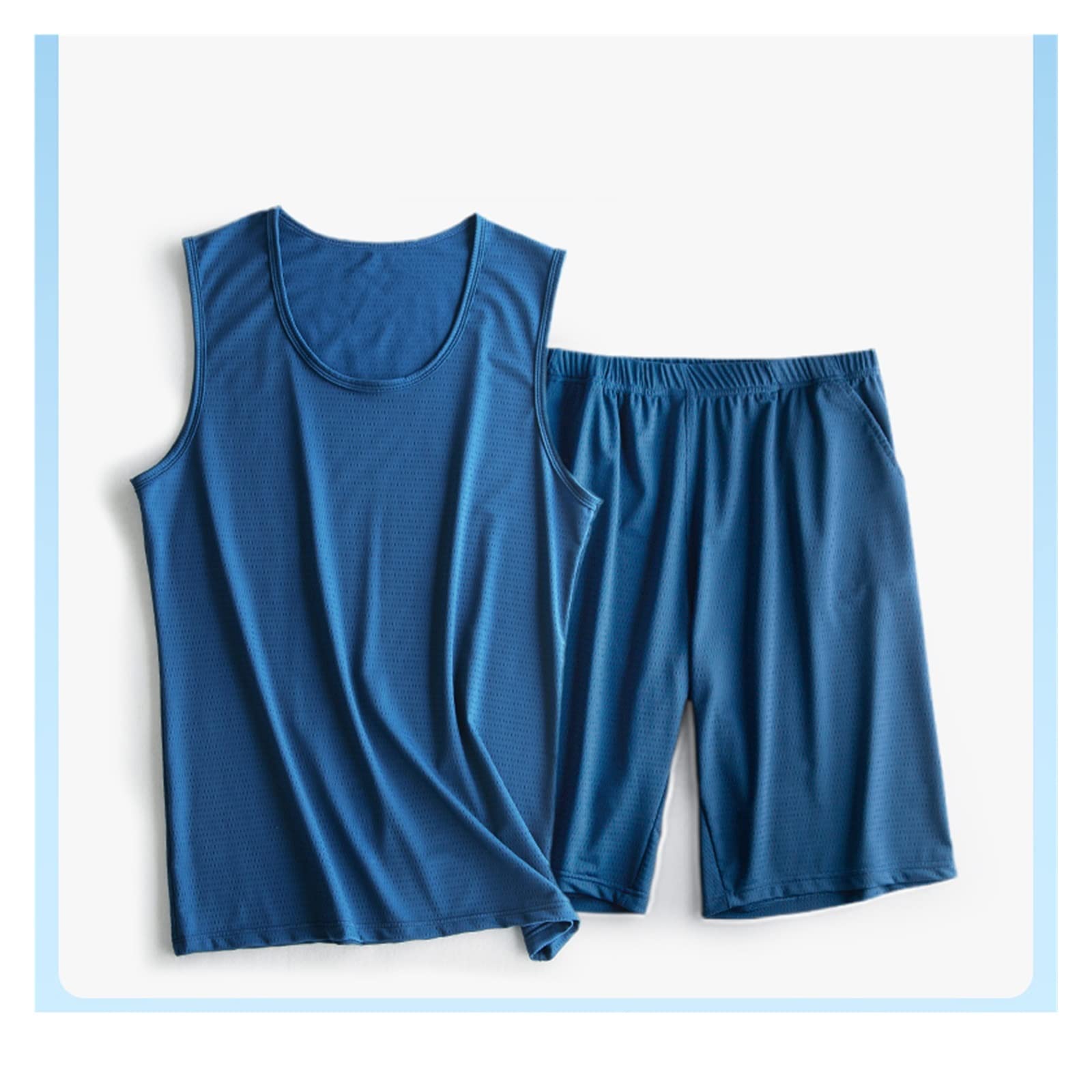 Pyjamas été glace soie mince et lâche, vêtements de nuit amples taille XL