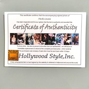 Amazon.co.jp: ニコラカバニス直筆サイン2Lサイズ写真… : ホビー