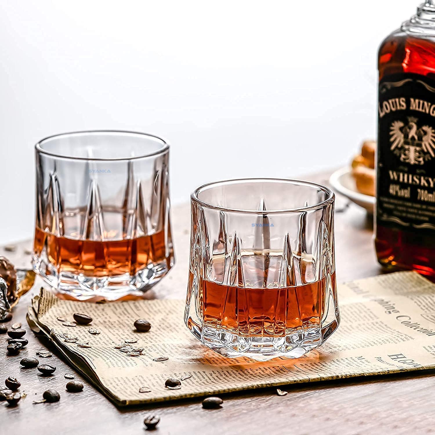 Plaza Whiskey Glasses Set of 6 - Premium Quality -19