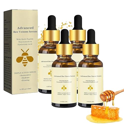 Vintesse Advanced Bee Venom Serum, suero facial antienvejecimiento de miel, suero hidratante de ácido hialurónico, suero reafirmante antiarrugas,